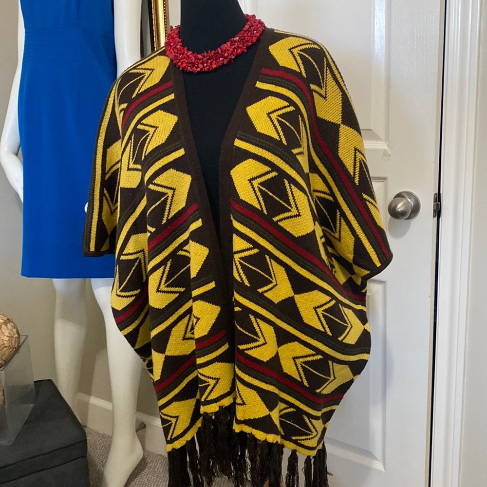 Fabulous bright colored cape by Mitto Shop!